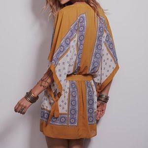Free People Santa Cruz Kimono Sleeve Tunic Dress